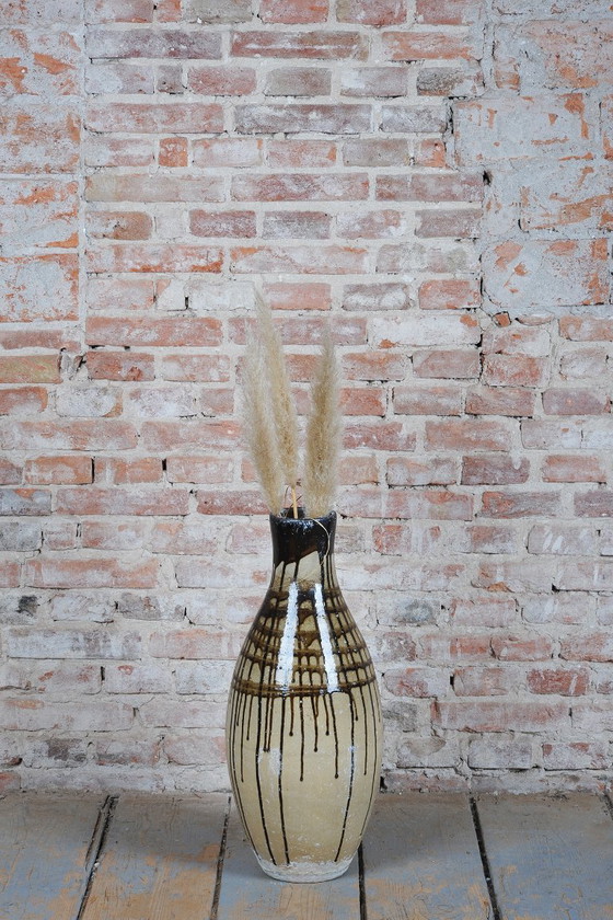Original Mid-Century Vase, Ceramic, Well-Preserved Condition, Czech, 1950s (photo 6 of 8)