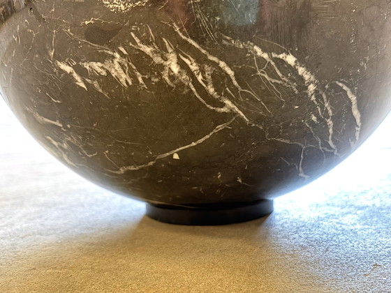 Image 1 of Giorgio Cattelan curved glass and marble coffee table 