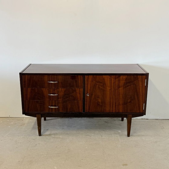 Image 1 of Subtle high-gloss sideboard in Scandinavian style