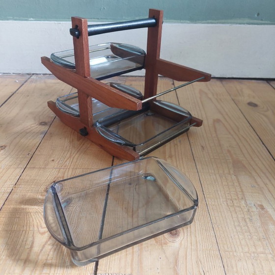 Lucky Vintage MCM design danese porta cabaret o porta vassoio – Accessori da tavola, Wood (photo 5 of 6)