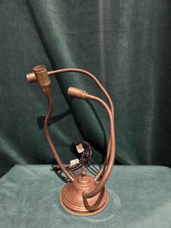 Image 1 of Vintage Industriële Tafellamp met Flexibele Armen