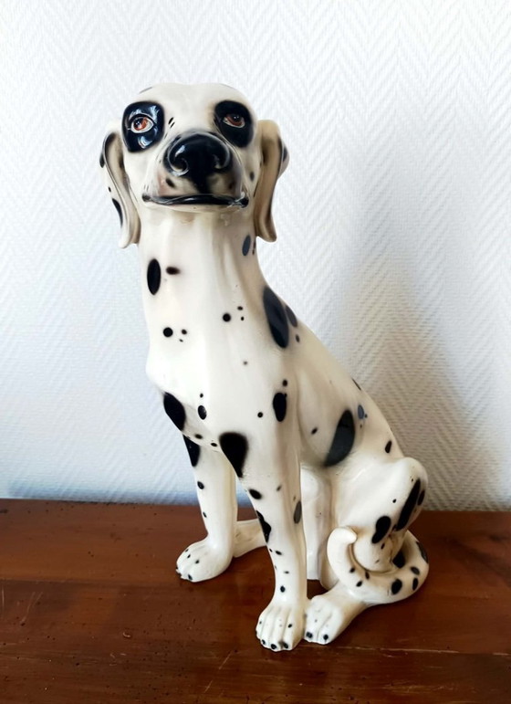 Image 1 of Vintage ceramic Dalmatian dog, Italy 1970
