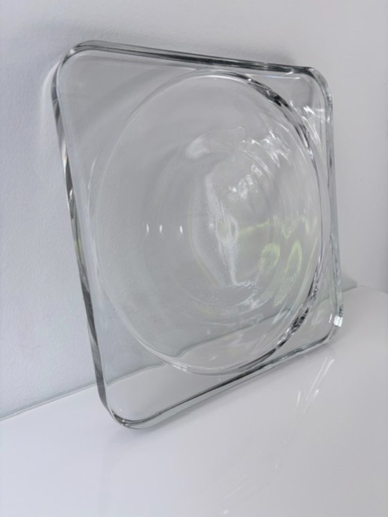 Coupe en Verre Lourd Vintage 28 Cm – Design Géométrique – Objets déco, Glass (photo 6 of 17)