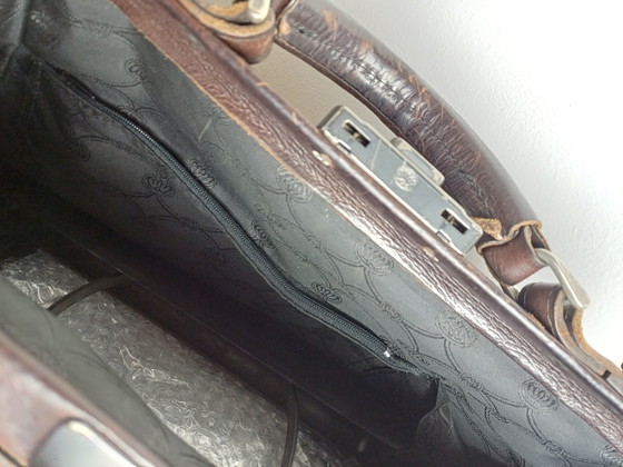 Sac à fermoir marron de Fred De La Bretoniere – Sacs a bandouliere, Calfskin (photo 7 of 8)