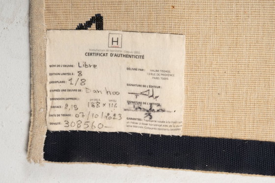 Image 1 of Dan Hôo. Tapisserie nouée main en laine mérinos. Contemporain.