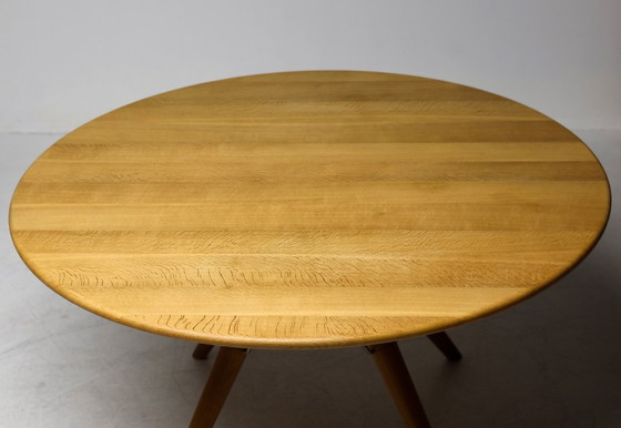 Image 1 of HANS J. WEGNER PP75 DINING TABLE IN OAK WITH ELEVEN OAK CH36 DINING CHAIRS