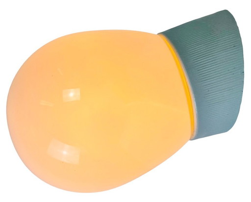 Applique murale vintage en porcelaine blanche, années 1970