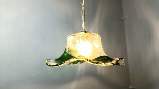Vintage glass pendant light