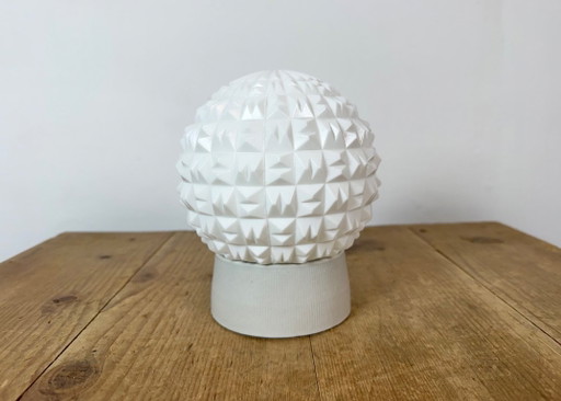 Lampada da soffitto vintage in porcellana bianca, anni '70 – plafondlampen, Porcelain (photo 2 of 12)
