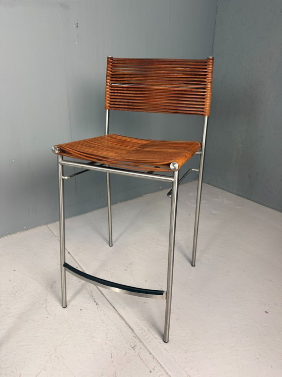 Image 1 of Tito Agnoli – Ensemble de quatre tabourets de bar « Miss B », Italie, 1997