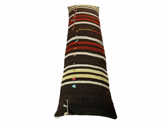 Image 1 of Housse de coussin unique en kilim et tapis – 120 x 40 cm