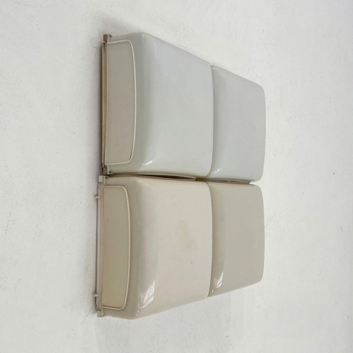 Set van 4 Cnosso wandlampen van Angelo Mangiarotti voor Artemide, jaren 60