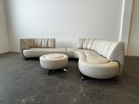 Image 1 of De Sede DS-1064 Designersofa Couch Leder taupe 