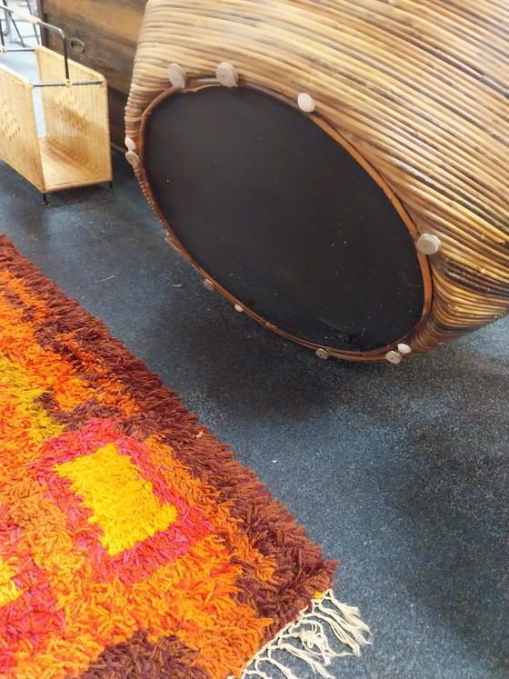 Image 1 of 1 x pencil reed tub chair 1970s in the style of Gabriella Crespi