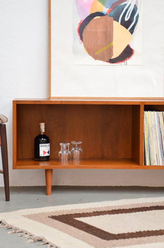 Image 1 of Credenza vintage, mobile HiFi per dischi, ripiano per dischi, mobile basso
