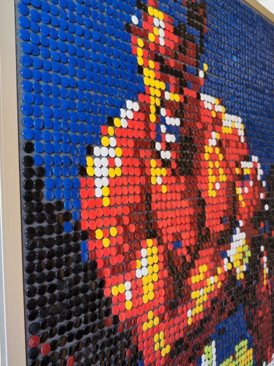 Muhammad Ali / Cassius Clay / Pop Art / Mosaico Pixel Art – Decorazioni murali, Metallo, Plastica (photo 6 of 9)