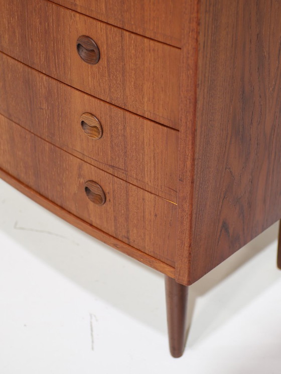 Image 1 of Hoge ladekast teakhout Deens vintage 1960s