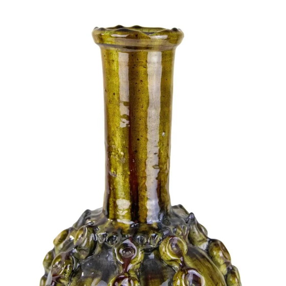 Authentische Tamegroute Keramikvase – Marokkanisches Kunsthandwerk Grün glasiert 50cm – Vasen, Porzellan (photo 4 of 6)
