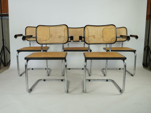 5x Marcel Breuer stijl B64 eetkamerstoelen vintage design