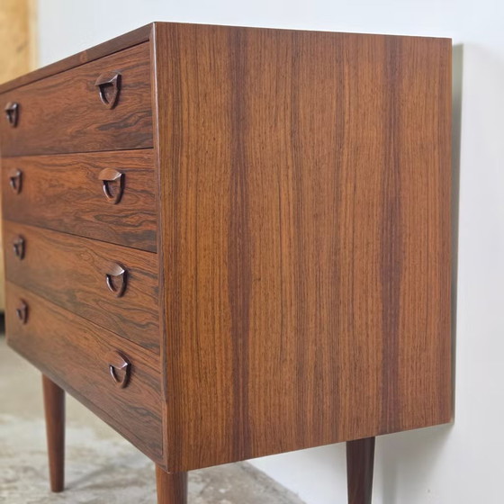 Kai Kristiansen vintage 60s Danish Rosewood Chest of drawers, FM Møbler, Brown (photo 15 of 20)