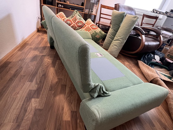 Sofá original de diseño de Giorgio Soressi (años 90) – Estilo posmoderno / Kilim – Herma, Sofás de 2 plazas (photo 8 of 12)