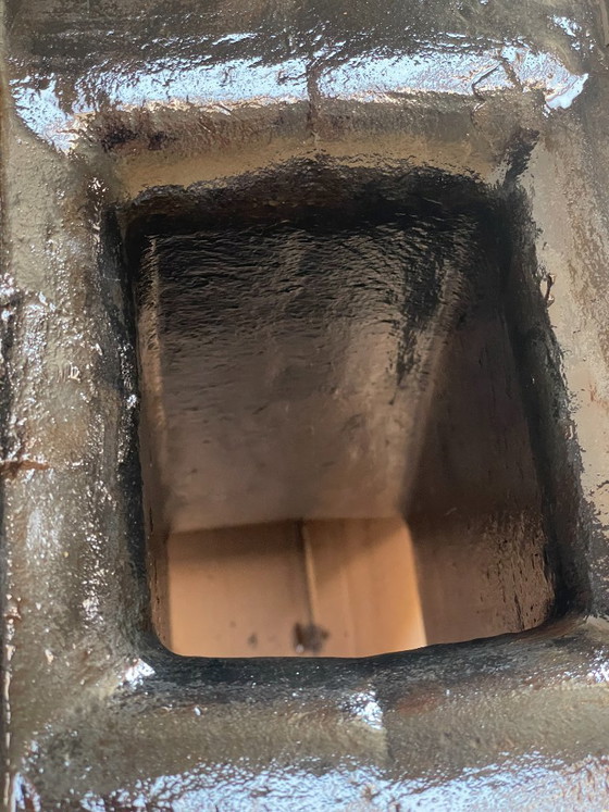 Image 1 of Base per colonna antica in ghisa "z10" - Restaurata in stile industriale