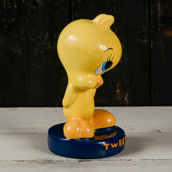 Tweety Figurine Piggy Bank with 'Tweety Vintage' Text, Decorative Objects, Ceramic, Yellow (photo 4 of 9)