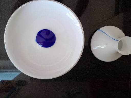 Hans Jürgen Richartz – Postmodern Studio Glass Set (Vase & Bowl) – Mathildenhütte Solingen, 1980s – Mint Condition – vazen