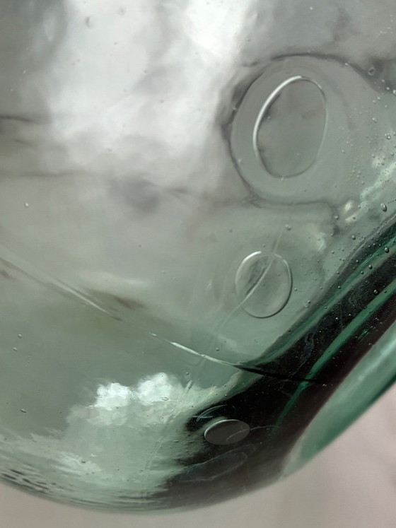 Image 1 of Dame jeanne vintage bleu turquoise 10l