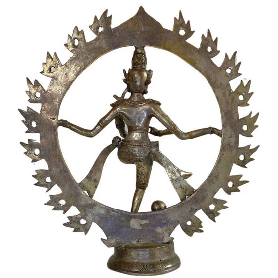 Rare Bronze Shiva Nataraja du Ladakh – Style Himalayen – 33.5 cm – 1.8 kg – Sculptures (photo 5 of 10)