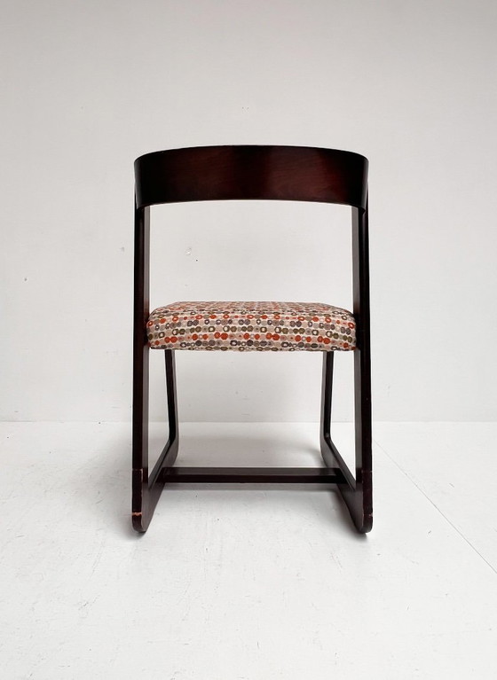 Image 1 of Set di 4 sedie Willy Rizzo rivestite, anni '60