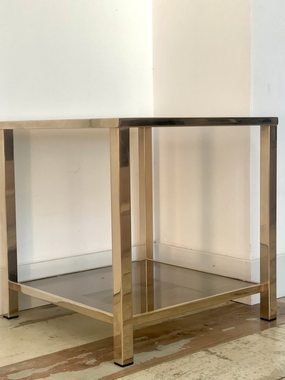 Image 1 of Belgo Chrom Vintage Side Table Gilded