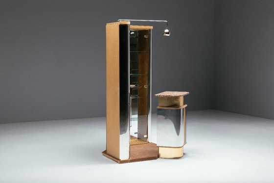 Image 1 of Bar corner cabinet by Willy Rizzo, Italy, 1970s