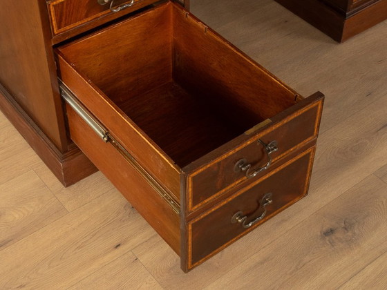 Antique English-Style Desk – Leather, Wood (photo 8 of 12)