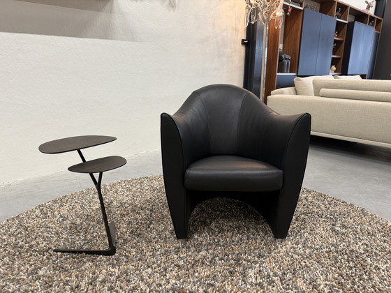 Image 1 of Leolux Shaman Sessel schwarzes Leder