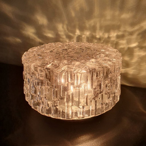 Beautiful round ceiling/wall lamp in Mid-Century style