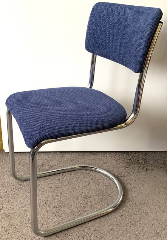 Image 1 of Sedia in tubolare d'acciaio attr. W.H.Gispen