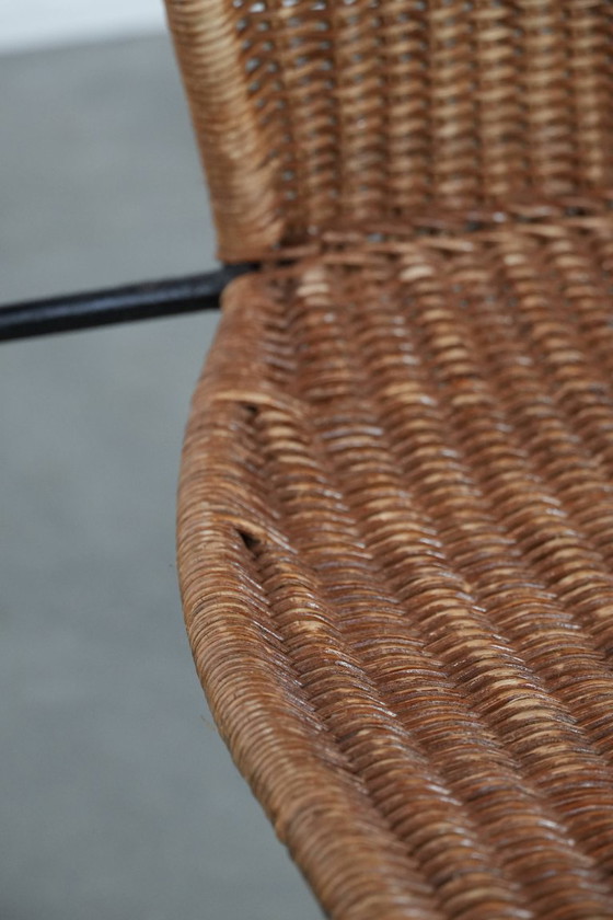 Image 1 of Vintage design chair by Frederick Weinberg with a cast iron frame