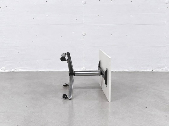 Vintage FENTE Rolling Table with Chrome Frame on Castors, 1970s – Side tables (photo 5 of 9)