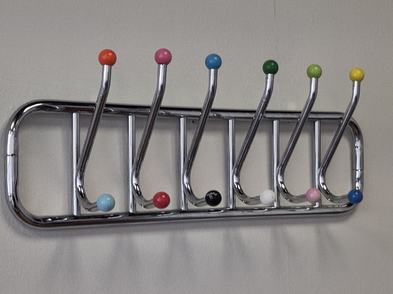 Image 1 of Vintage coat rack chrome atomic