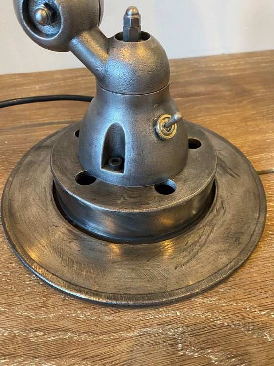 Image 1 of Jieldé 2-arm lamp, 40+25cm, industrial graphite, Jean Louis Domecq, 1950
