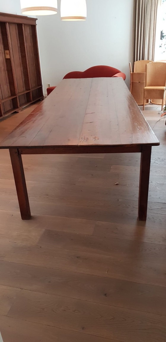 Image 1 of Antieke Tafel: 380 lang en 115 breed.