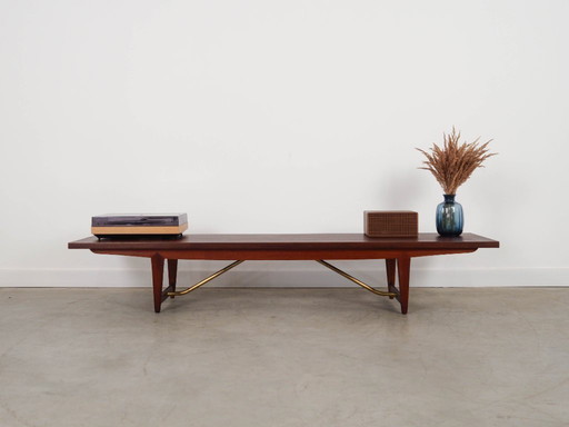 Aparador bajo de teca, diseño danés, década de 1980, fabricado en Dinamarca.