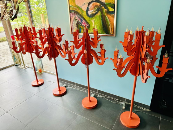 Image 1 of Brand van Egmond Night Watch floor lamp Hermès Orange