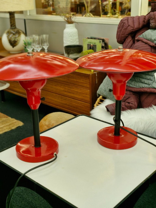 Vintage East German UFO Mushroom Table Lamps – Set of 2 – tafellampen, Metal (photo 2 of 5)