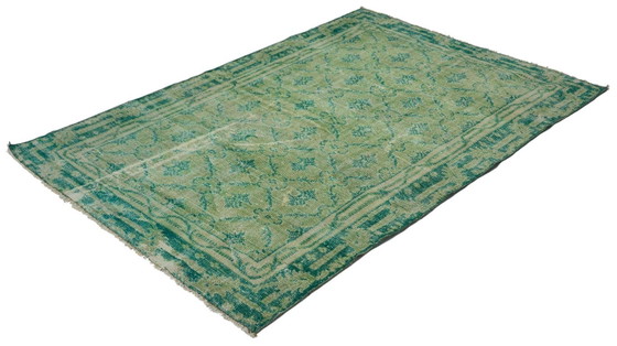 Tappeto turco vintage Oushak 250 × 166 cm – Verde, in lana, tessuto a mano – Tappeti, Wool (photo 8 of 10)