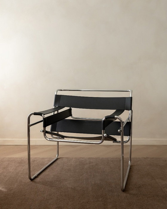 Wassily B3 Sessel von Marcel Breuer für Knoll International, 1970er, 2er-Set – Chrome, Leather (photo 6 of 23)