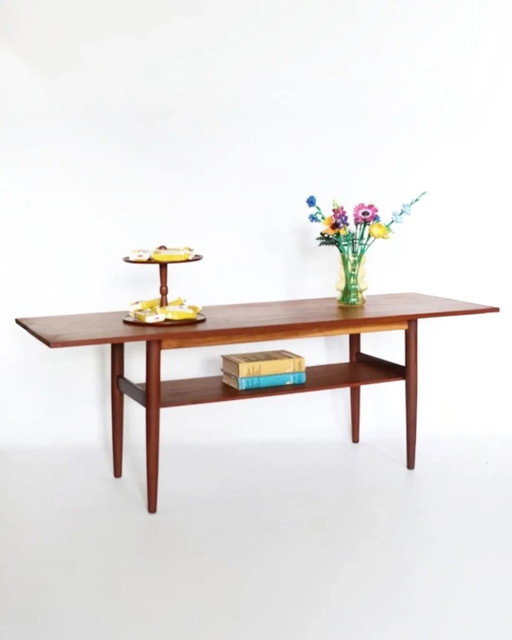Vintage Danish coffee table teak design retro