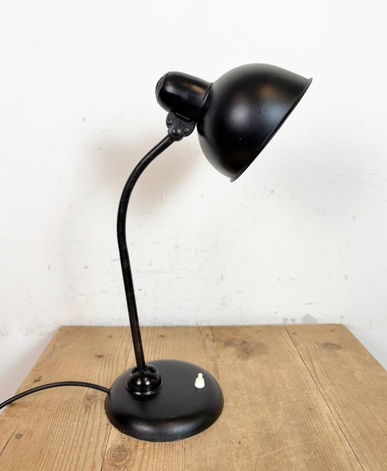 Image 1 of Lampada da tavolo nera vintage di Christian Dell per Kaiser Idell, anni '30