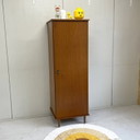Vintage j`60 1 deurs kledingkast kidsroom hang/leg